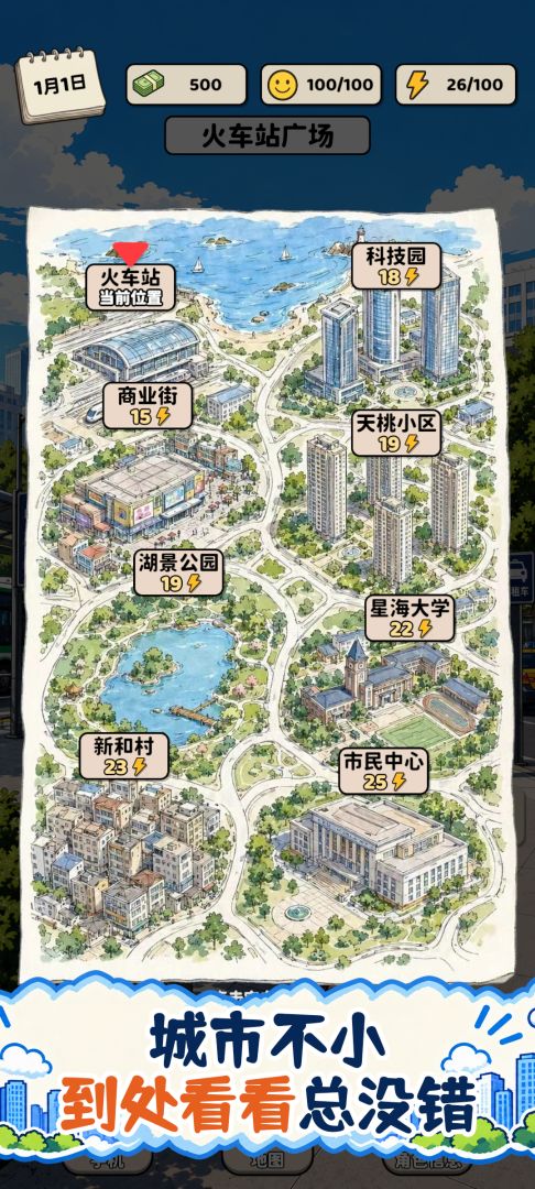 努力在都市躺平游戏截图