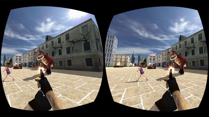 VR 恐龙猎人 市恐龙生存游戏 3D游戏截图