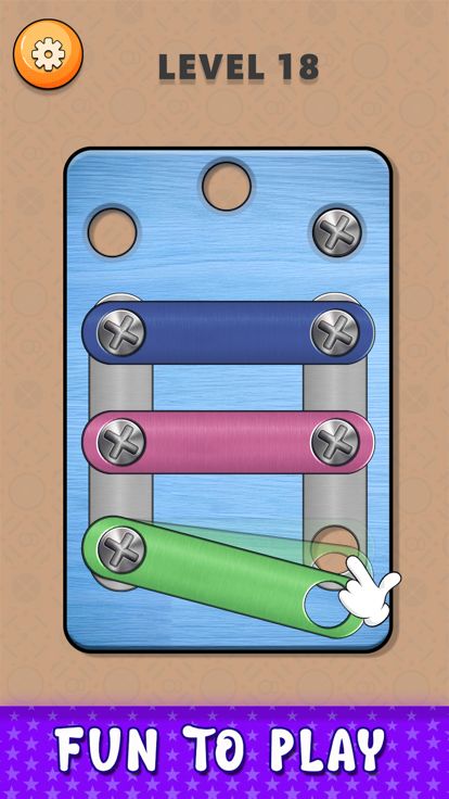 坚果和螺栓3D难题游戏截图