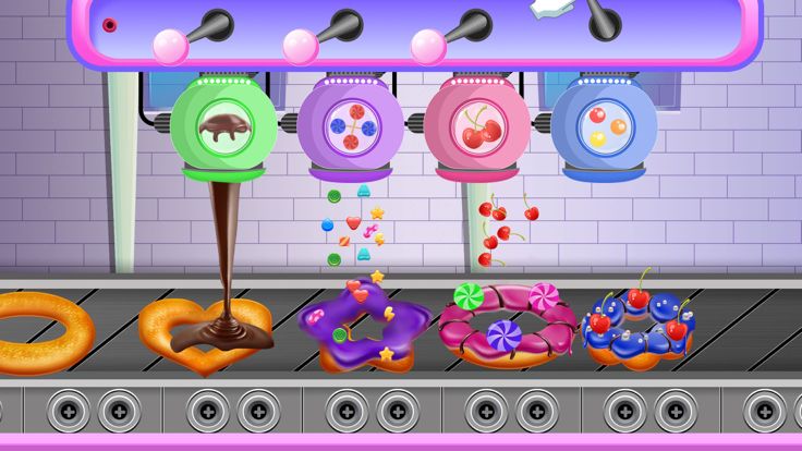 甜甜圈制造商工厂游戏截图