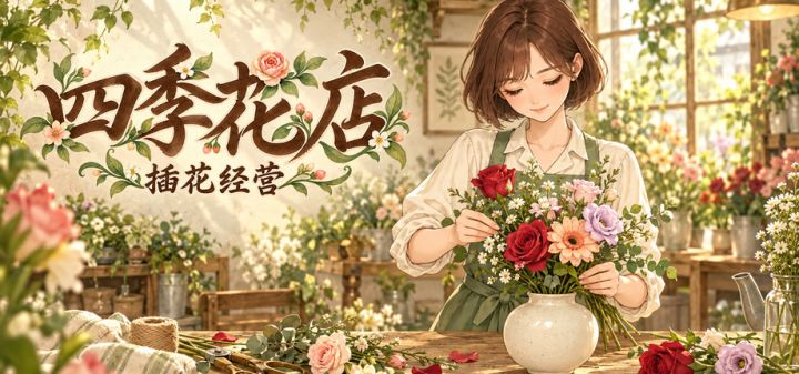 四季花店：插花经营 封面