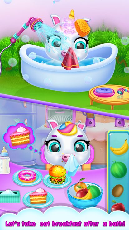 Unicorn Baby Care - Baby Phone游戏截图