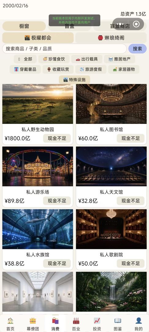无尽挥霍系统：恣意消费游戏截图