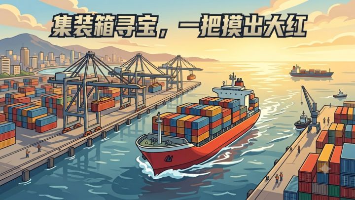集装箱寻宝，一把摸出大红 截图