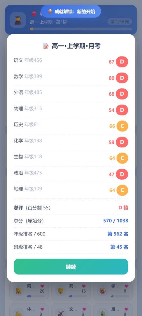 高中模拟器游戏截图