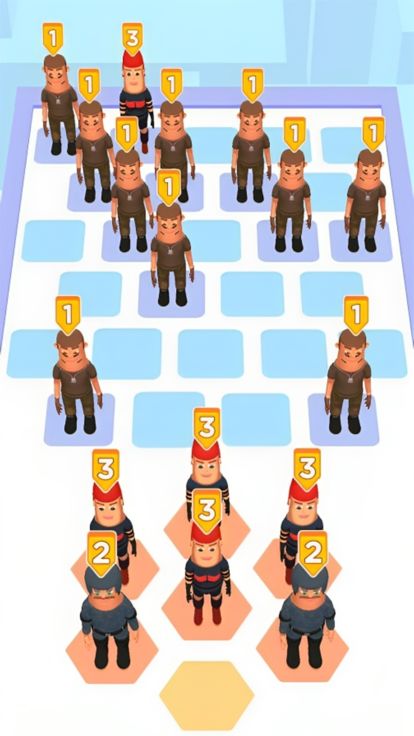 Idle Merge Angry Runner Guys游戏截图