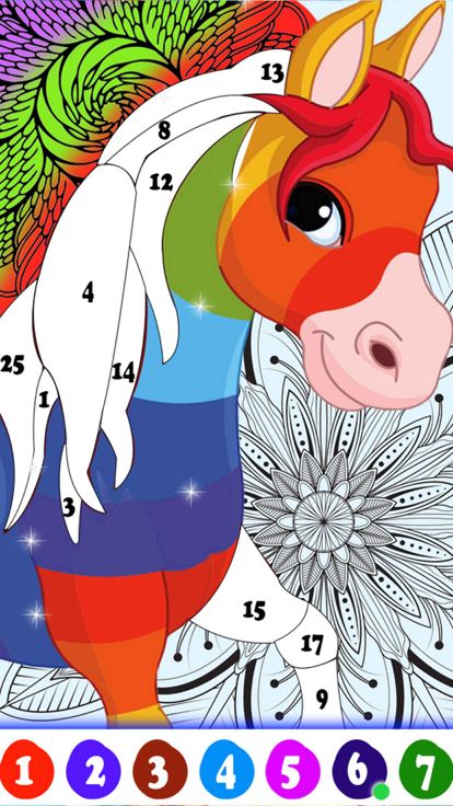 Pixel Art Number Coloring Game游戏截图