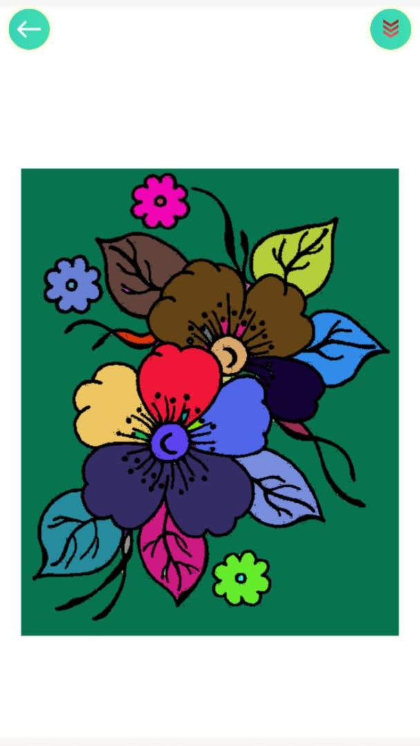 植物填色画画游戏截图