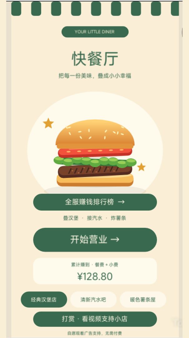 快餐厅游戏截图