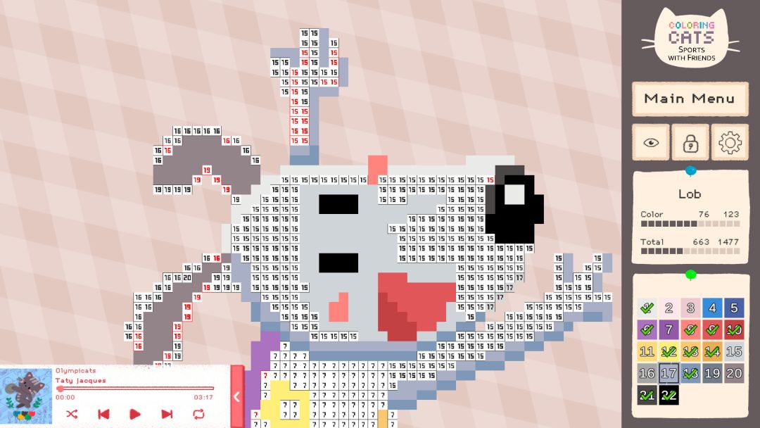 Coloring Cats: Sports With Friends游戏截图