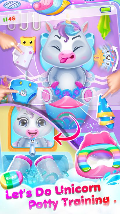 Cute Unicorn Daycare Toy Phone游戏截图