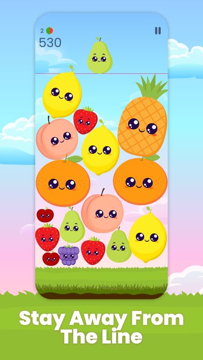 Watermelon Chill - Fruit Merge游戏截图