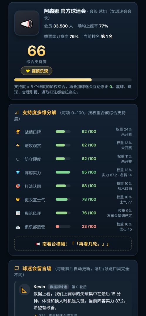 英超风云:经理人游戏截图