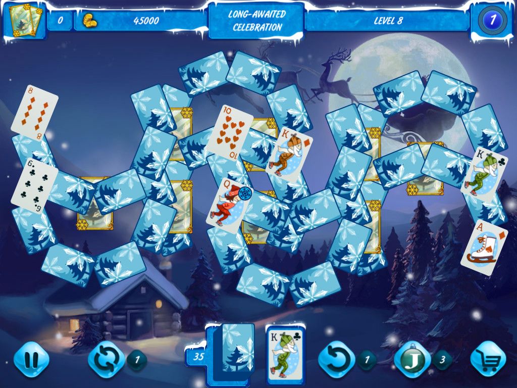 Solitaire Jack Frost Winter Adventures 3游戏截图