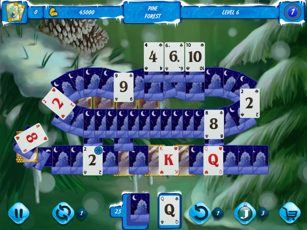 Solitaire Jack Frost Winter Adventures 3游戏截图