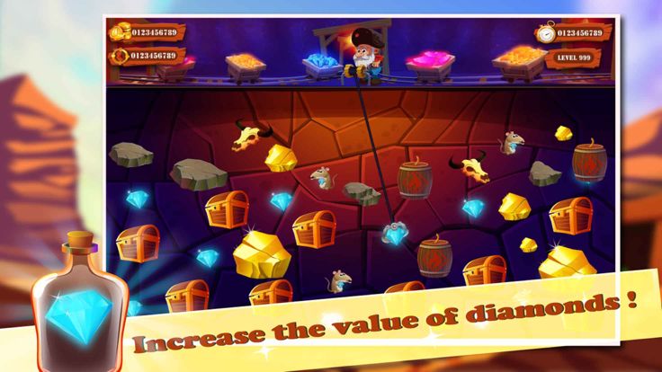 黄金矿工 经典 - Crazy Gold Miner HD Edition Classic游戏截图