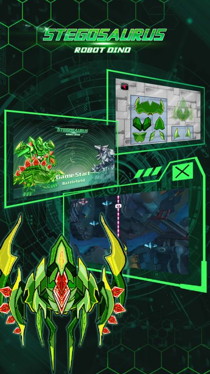 赤磷剑龙: 机械恐龙三模型变身组装游戏截图