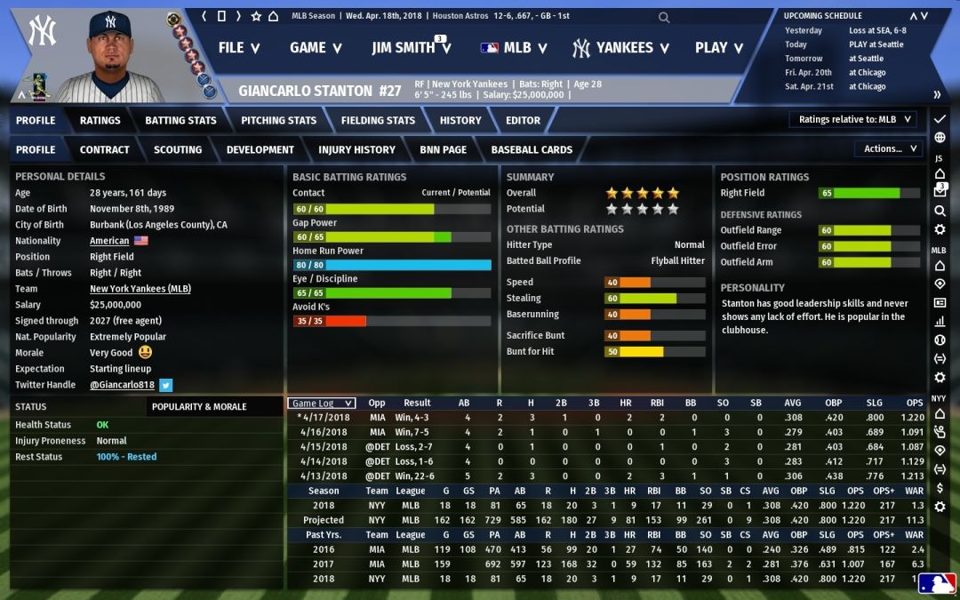 Out of the Park Baseball 19游戏截图
