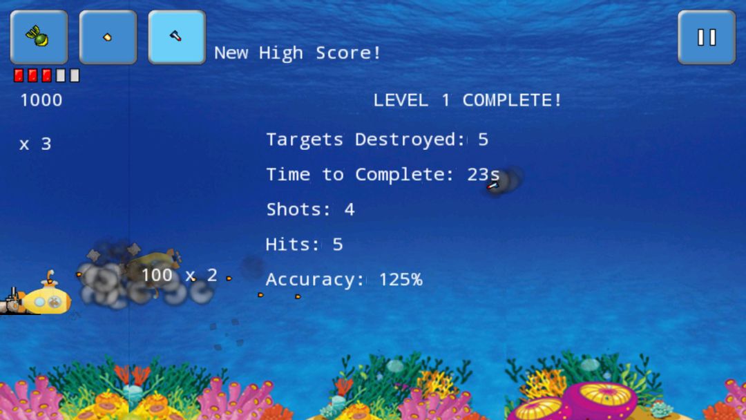 潜艇突袭游戏截图