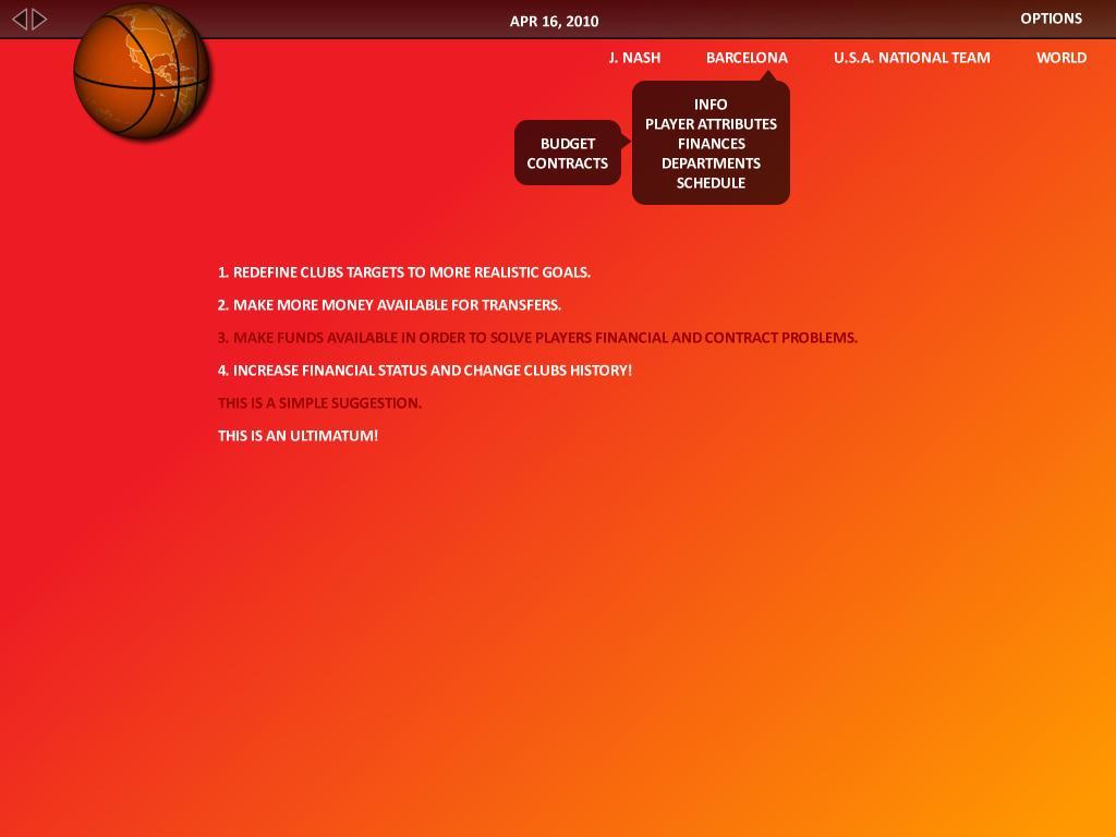 World Basketball Manager 2010游戏截图
