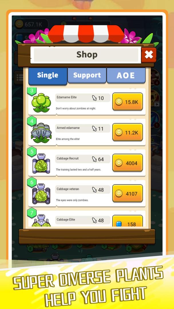 Plants Tower VS. Zombies Game游戏截图