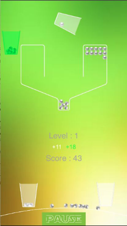 100 Ping Pong Balls-Fall Catch游戏截图