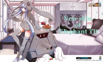 坦克拟人游戏的周日下午茶来了！隐藏在“科技宅兔”皮肤中的象式魔改方案