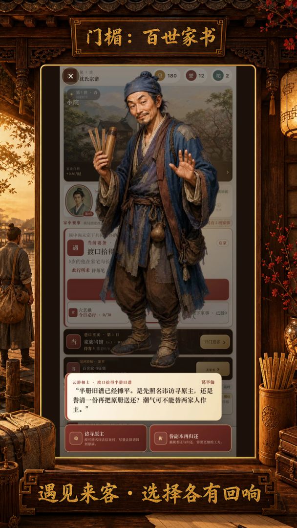 门楣:百世家书游戏截图