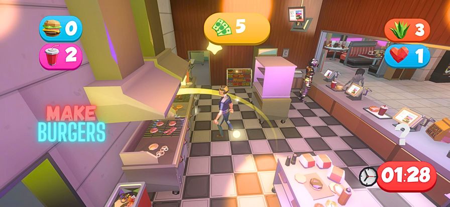 Burger Crazy Night Shift游戏截图