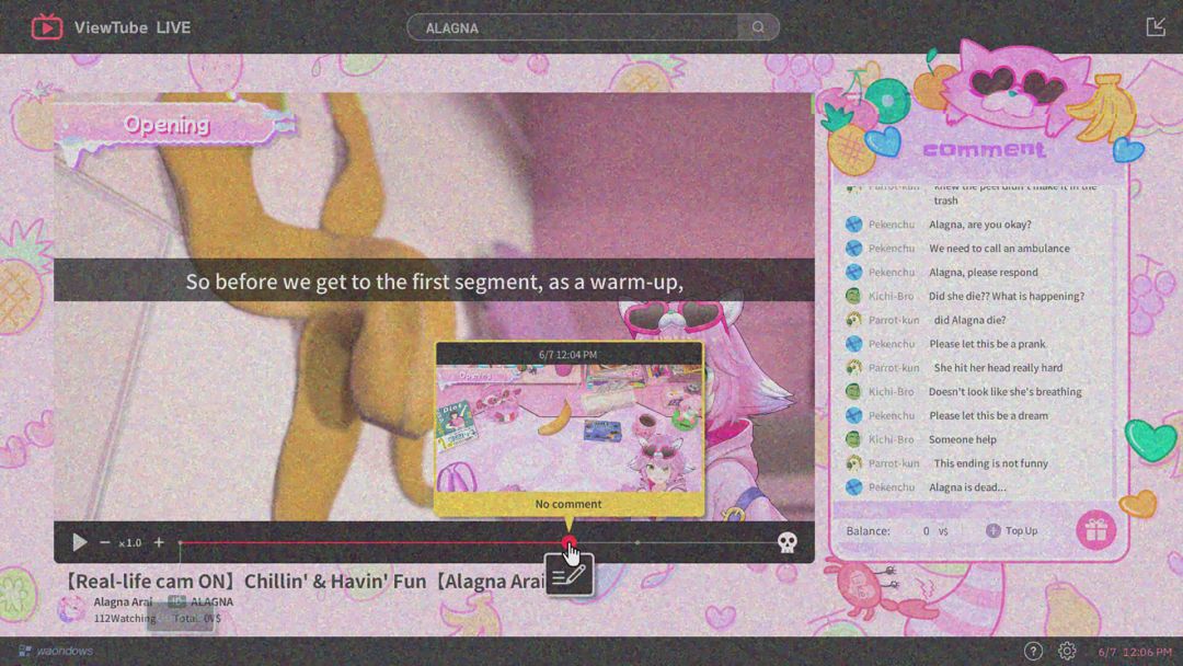 ゆるゆる生配信する推しは100万回死ぬ｜My Fav Chill Streamer Dies a Million Times游戏截图