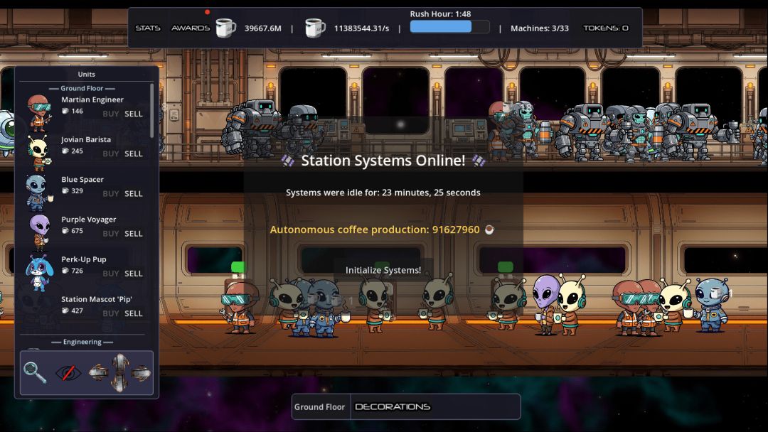 Starbrew Station游戏截图