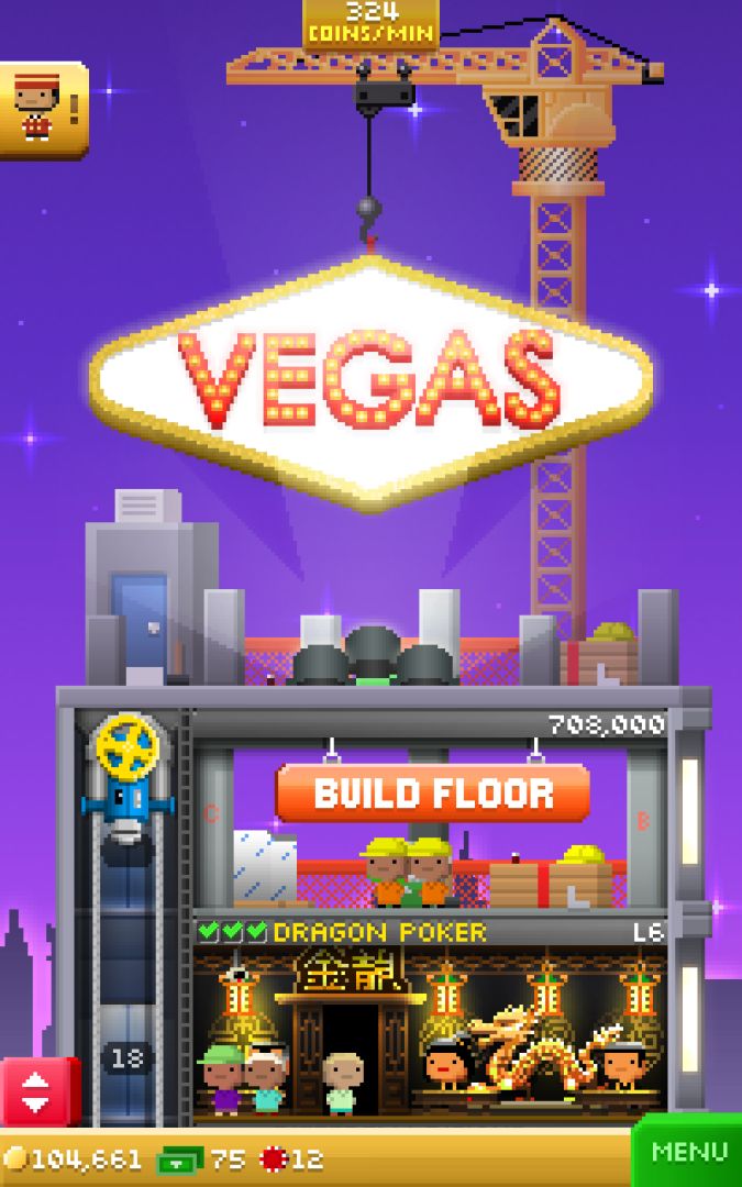 Tiny Tower Vegas游戏截图