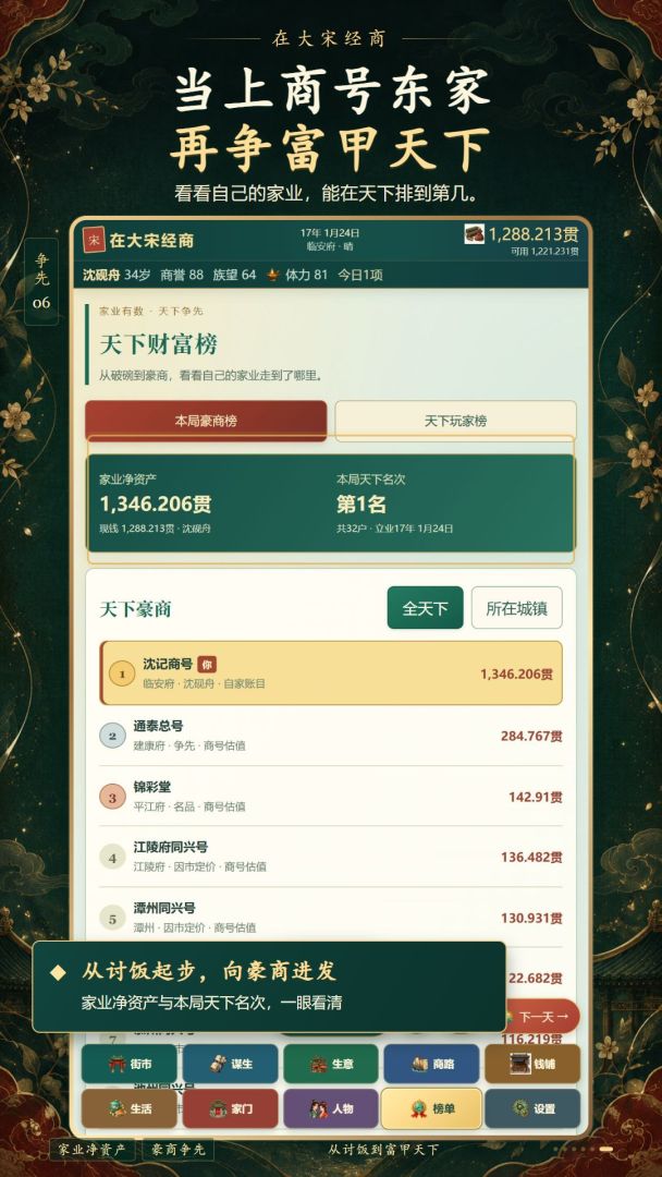 在大宋经商:从讨饭到富甲天下游戏截图