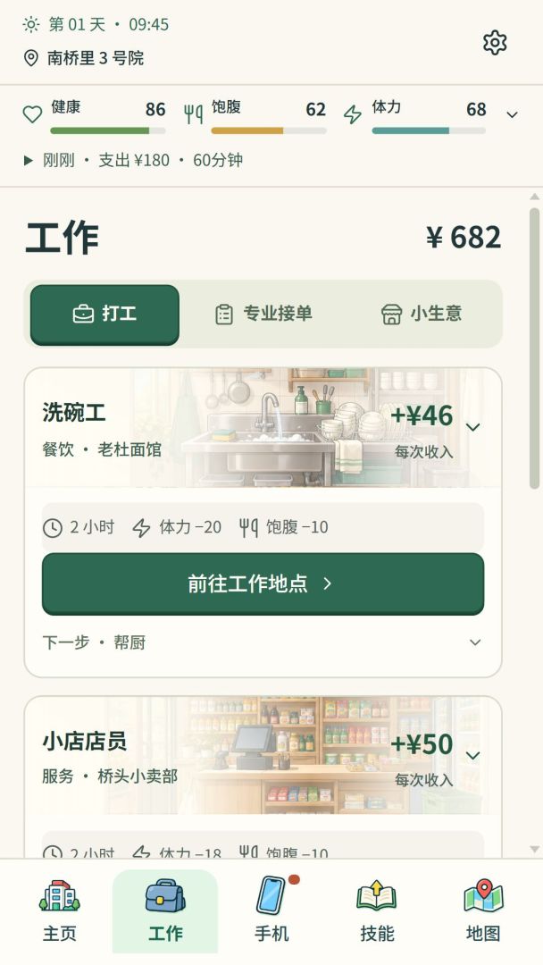 毕业以后游戏截图