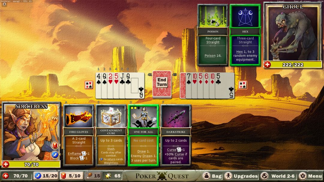 Poker Quest: Swords and Spades游戏截图