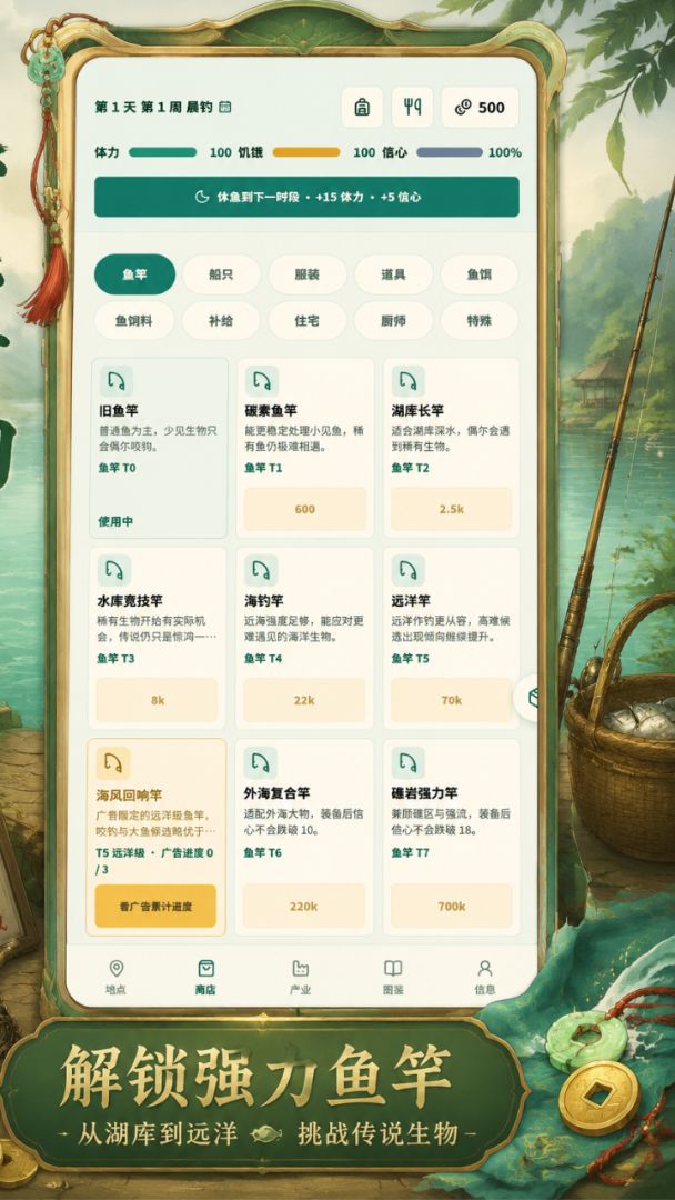 钓鱼人生模拟器游戏截图