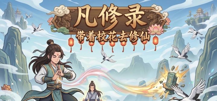 凡修录：带着校花去修仙 封面