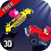 Pixel Car Fighting Arena 3D