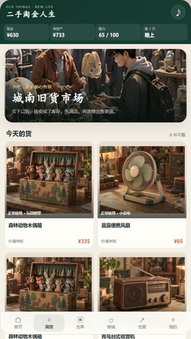 捡漏人生:从旧货市场开始游戏截图