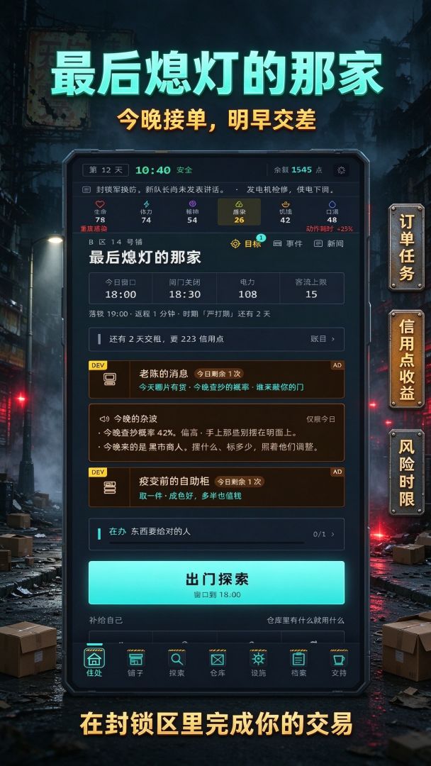 末日小卖部,货都是搜回来的游戏截图