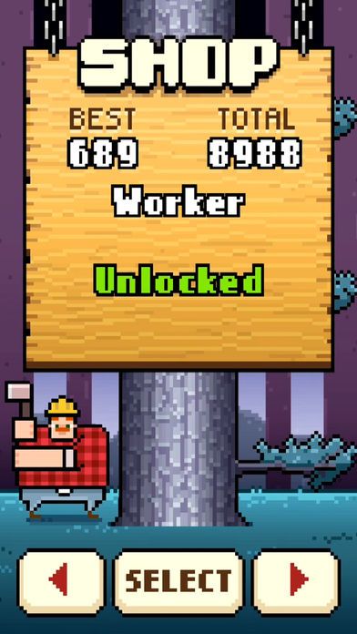 Timberman Golden Edition游戏截图