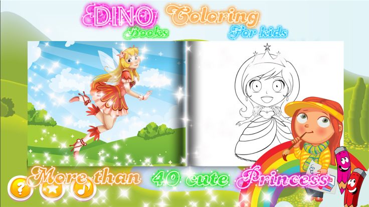 Princess Coloring Books - Painting Pages For Girls游戏截图