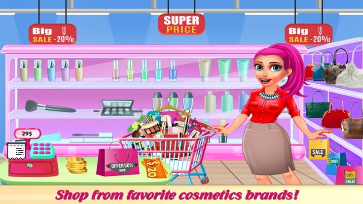 Girl Day Out Shopping Mall Fun游戏截图