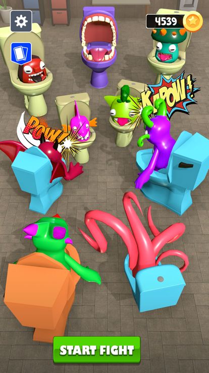 Merge Toilet Monster Battle 3D游戏截图
