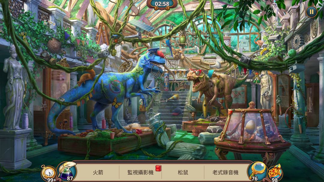 Sherlock：隐藏物品与三消谜团游戏截图