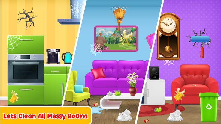 Doll House Cleaning ASMR Games游戏截图