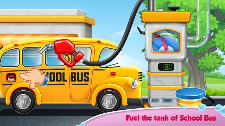 Kids Bus: Super Car Wash Salon游戏截图