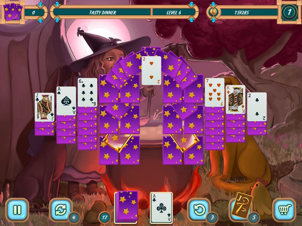 Sweet Solitaire: School Witch游戏截图