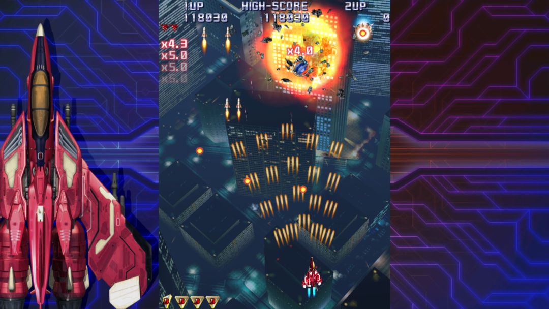 Raiden IV x MIKADO remix游戏截图