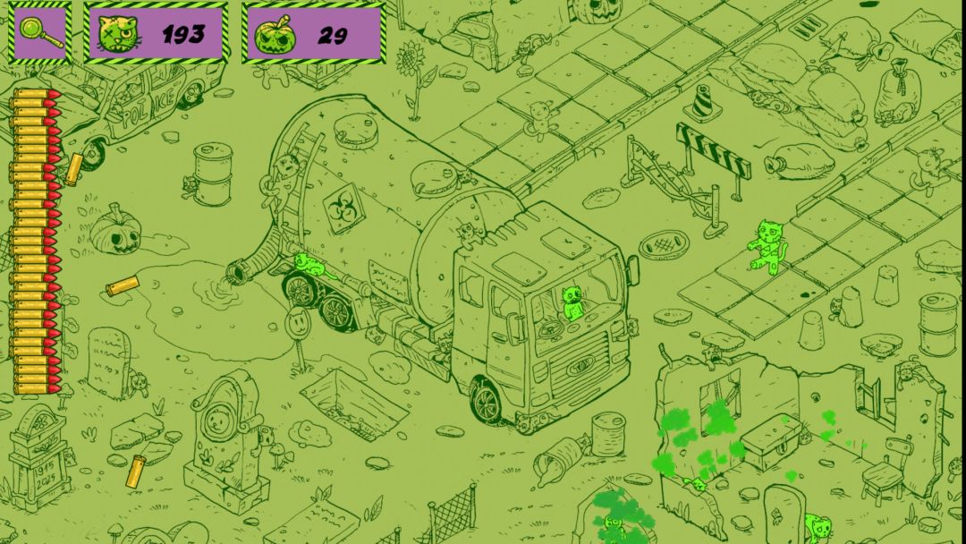 Hidden Cats : Zombie Hunter游戏截图